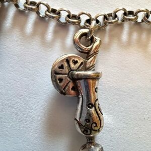 Brighton Silver Beach Theme Charm Bracelet